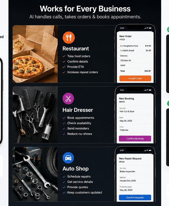 SpaceTracker AI Business Calls for service businesses