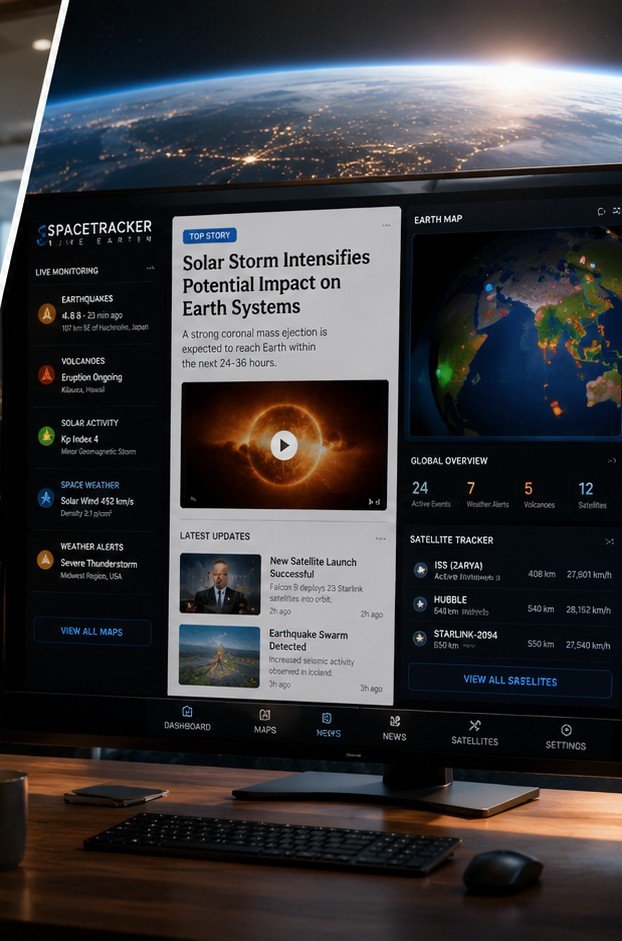 SpaceTracker AI Workforce live business dashboard