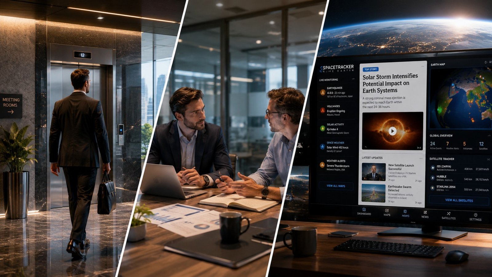 Connected digital business system with operations dashboard